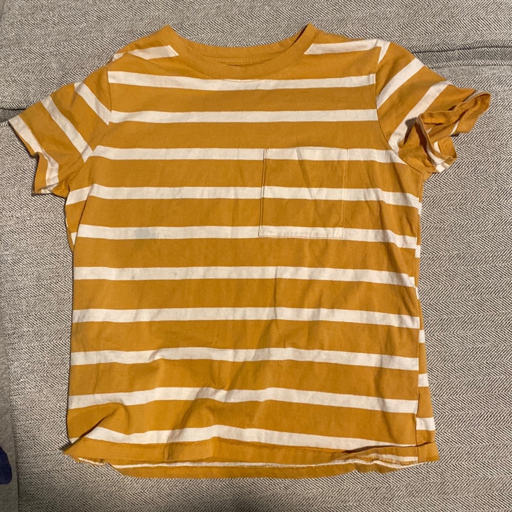 Striped yellow t shirt